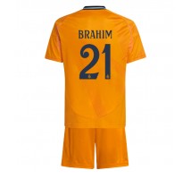 Real Madrid Brahim Diaz #21 Koszulka Wyjazdowa dzieci 2024-25 Krótki Rękaw (+ krótkie spodenki)